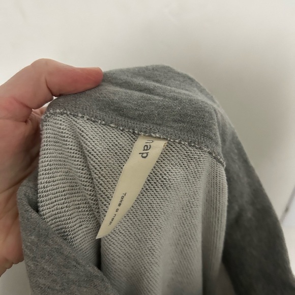 Nap‎ Loungewear side tie sweatshirt gray size medium - Picture 10 of 10